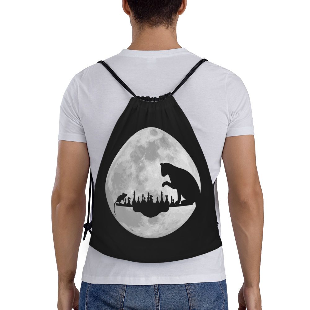 Custom Fashion Chess Drawstring Bags