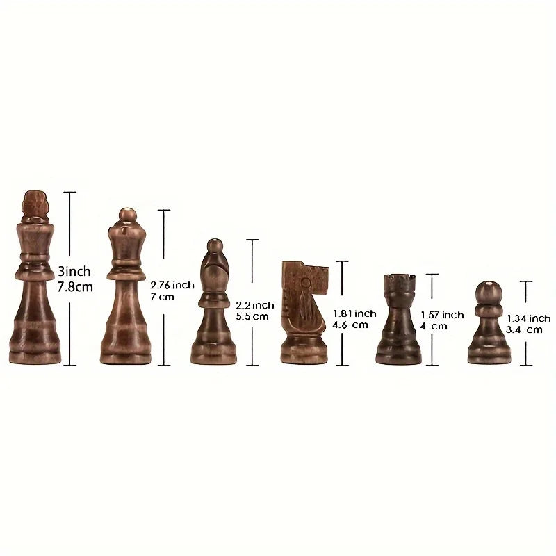 7.8cm/ 3-inch new high-end solid wood chess piece set