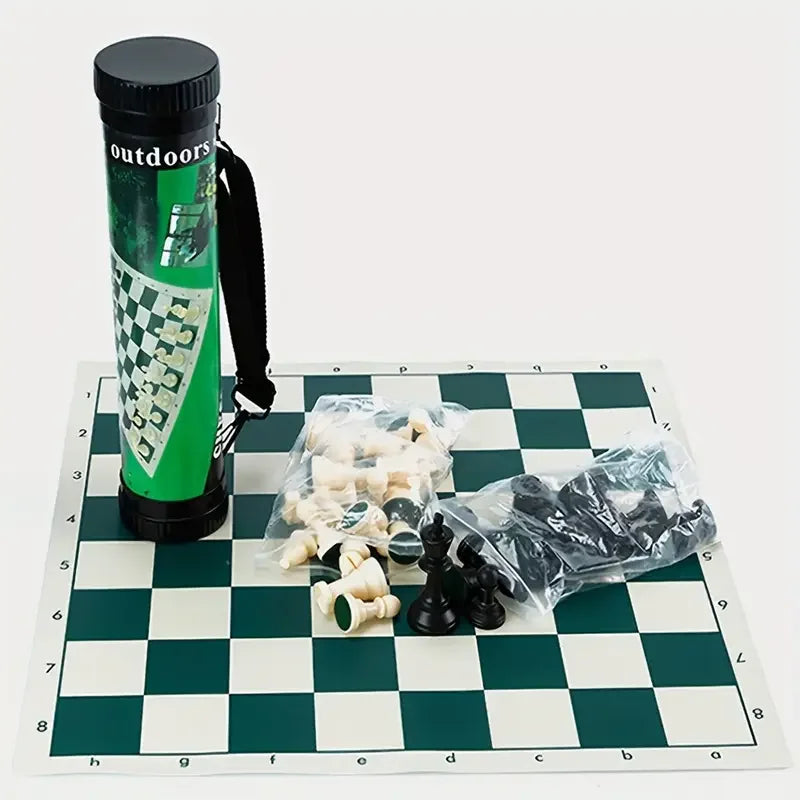 65/75/95mm Chess Pieces Set with Carrying Case Adult Children Chess