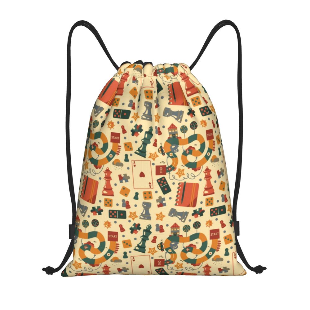 Custom Fashion Chess Drawstring Bags