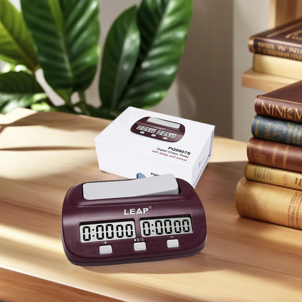 Professional Digital Chess Clock Battery Powered Chess Board Games