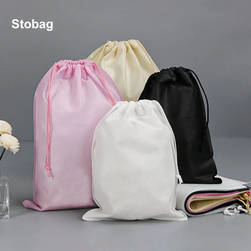 StoBag Non-woven Drawstring Bags Shoe Clothes Storage Fabric Portable