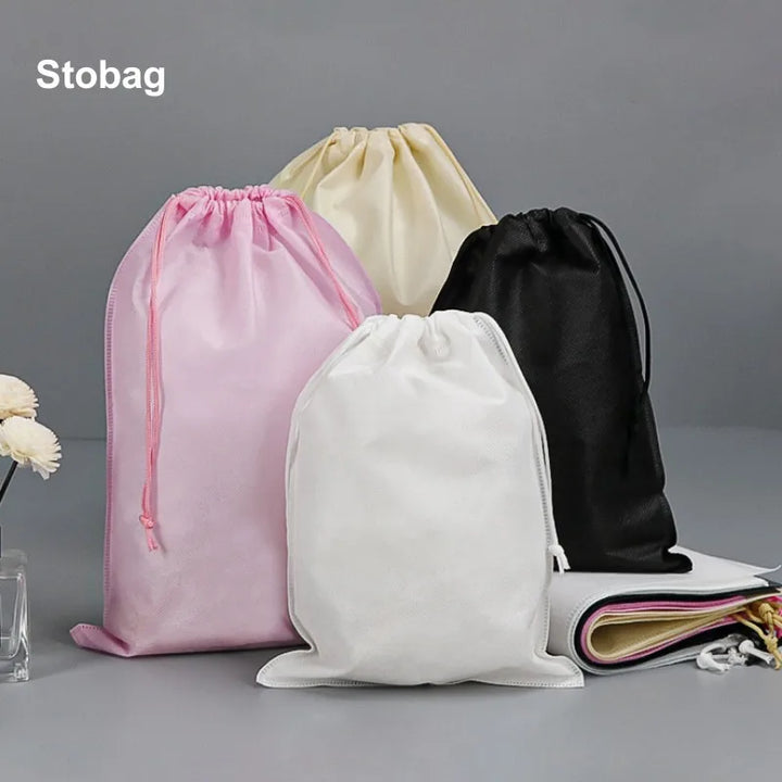 StoBag Non-woven Drawstring Bags Shoe Clothes Storage Fabric Portable