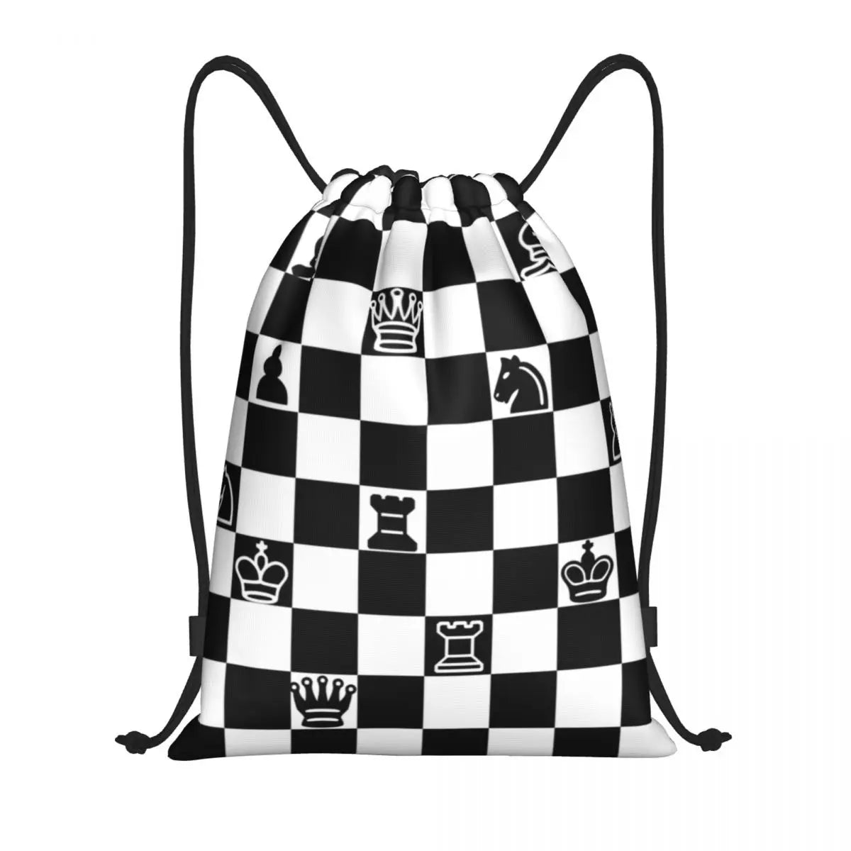 Custom Black And White Check Checkered Chess