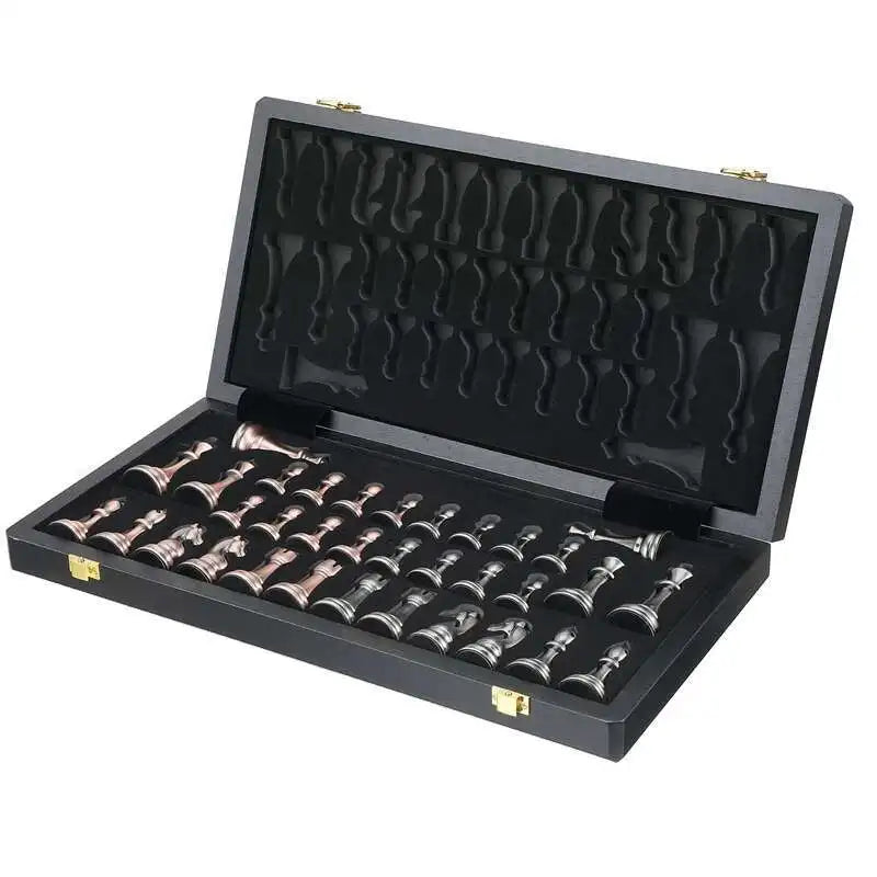 High-end metal chess pieces,