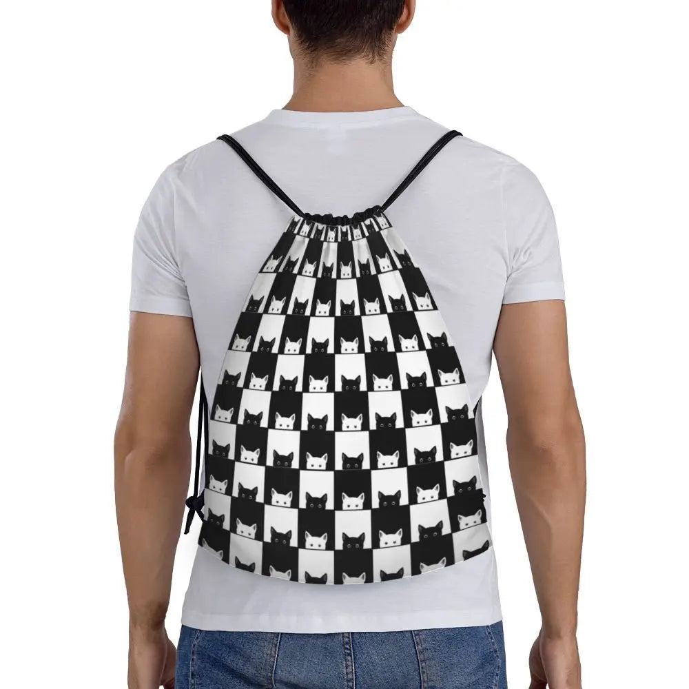 Custom Black And White Check Checkered Chess
