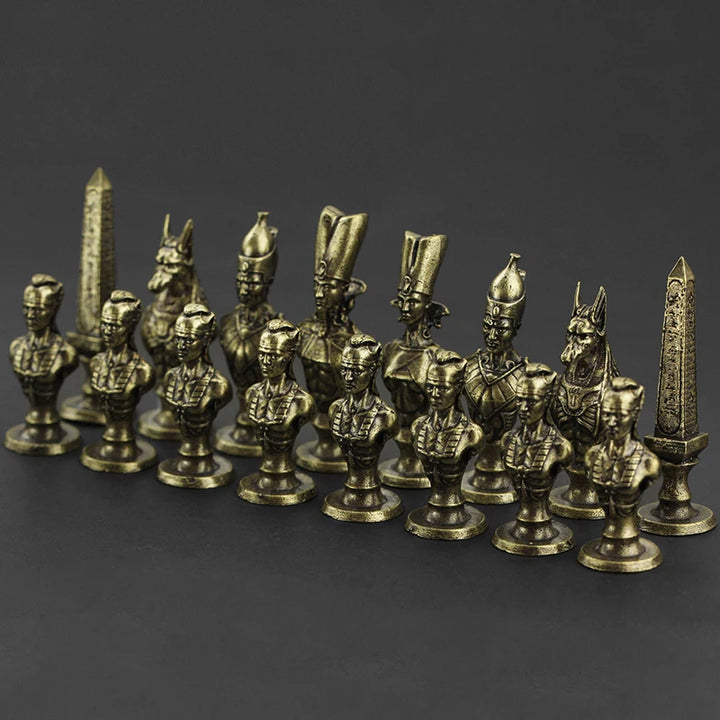 Solid Metal High-end Chess Ancient Egyptian Edition Board Game Piece