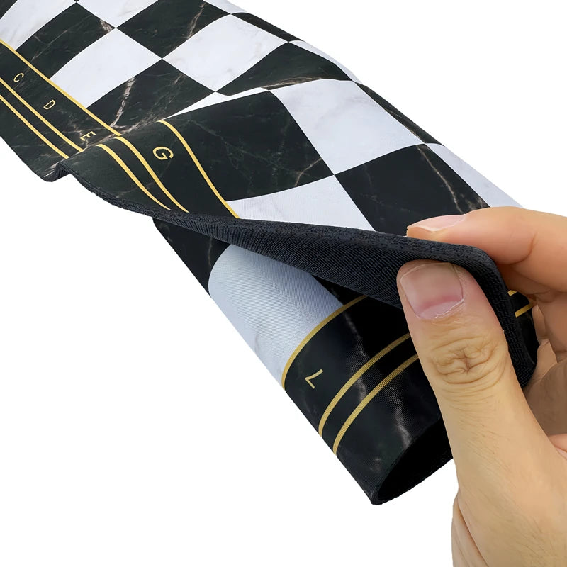 52cm Large Roll-Up Chess Board Marble Style