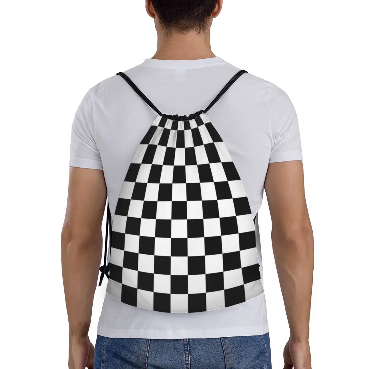 Custom Black And White Check Checkered Chess