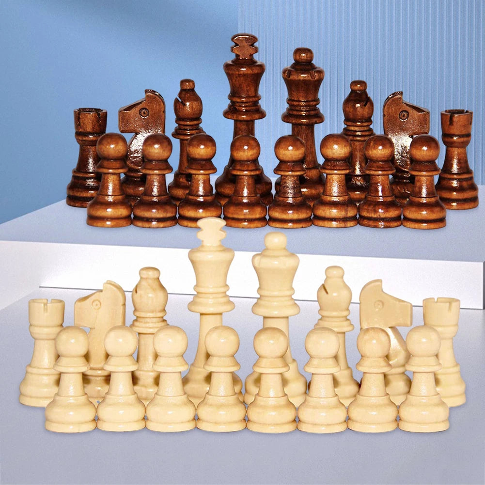 Wooden Chessmen Standard Tournamen Staunton 2.2in King Figures
