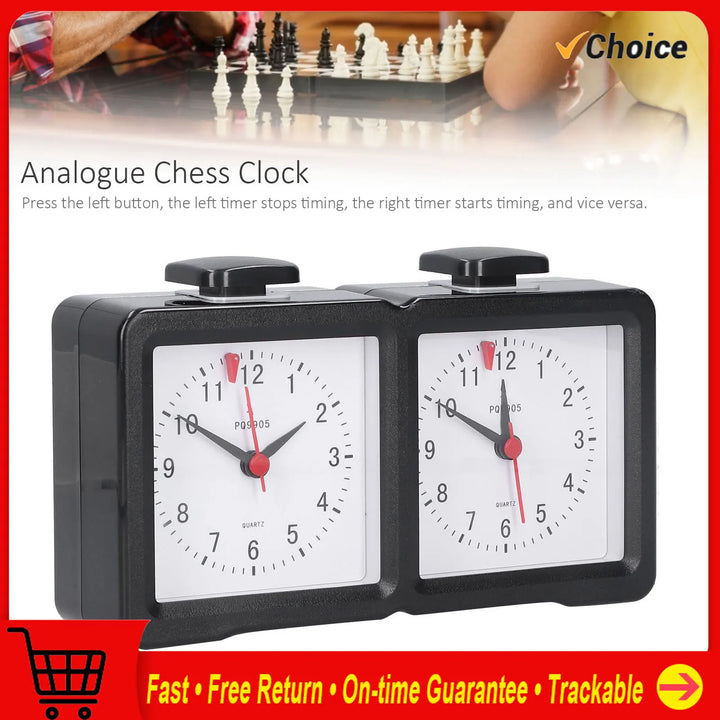 Multifunction Chess Analog Clock Count Up Count Down Timer Mute