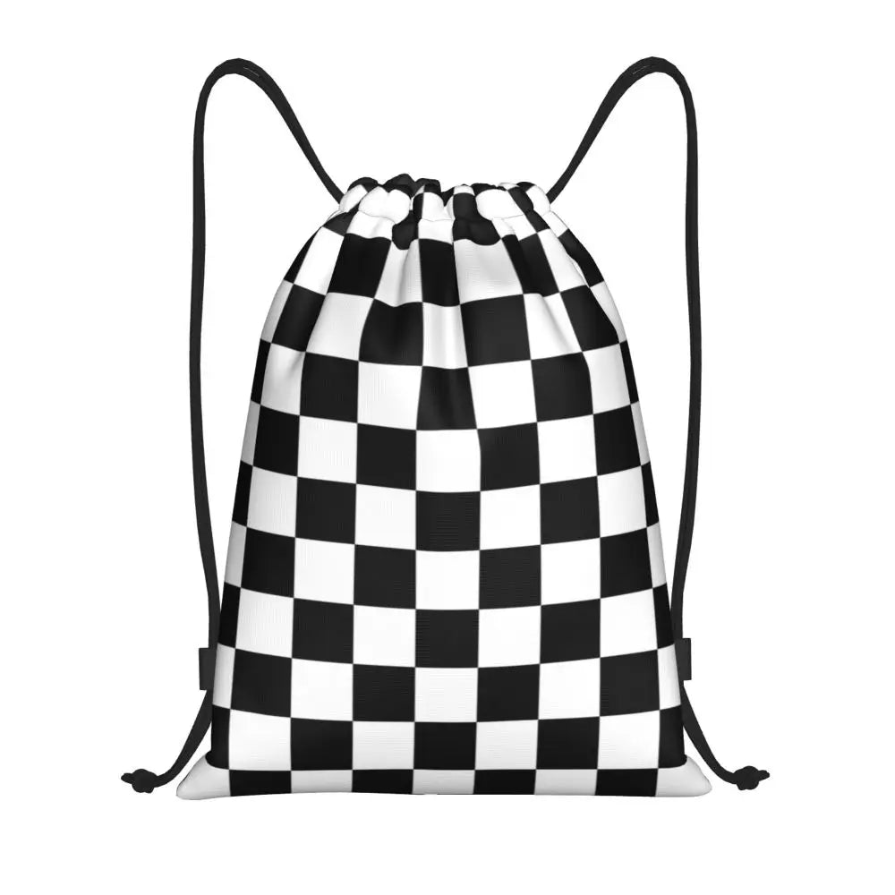 Custom Black And White Check Checkered Chess