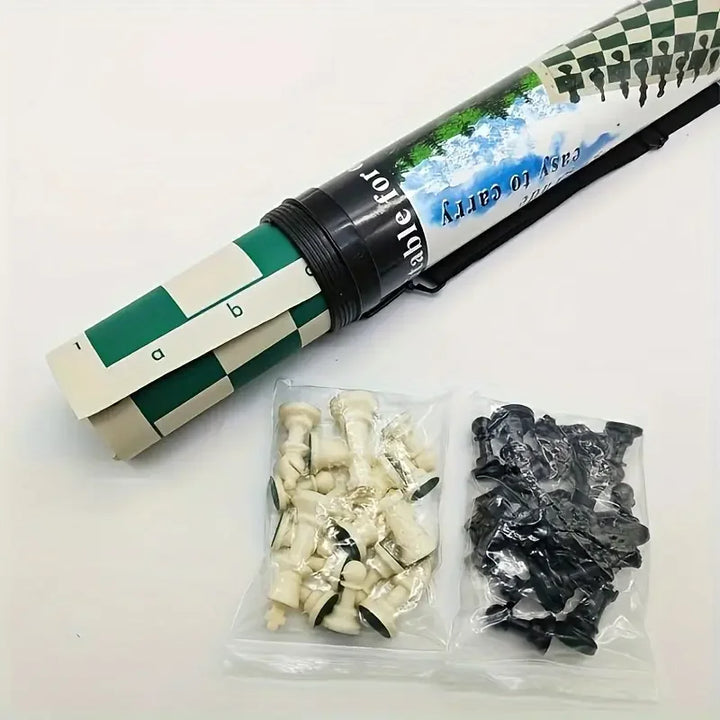 65/75/95mm Chess Pieces Set with Carrying Case Adult Children Chess