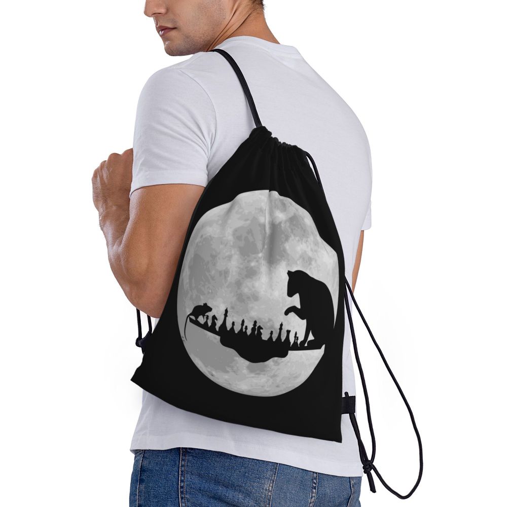 Custom Fashion Chess Drawstring Bags