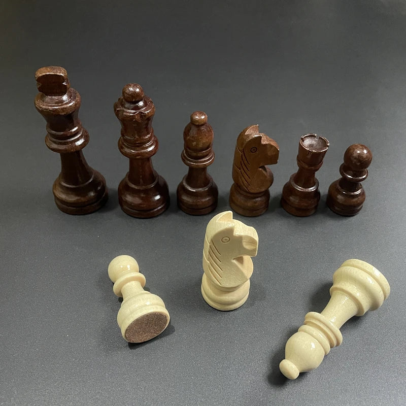 Large-sized wooden chess king pieces of 7.8cm/3inch