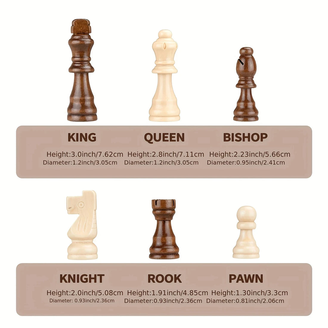 39.37cm/15.5inch magnetic wooden chess set with 2 additional queens, folding portable travel board, suitable for tournament