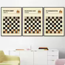 Chess Games And Openings Defense Canvas Painting