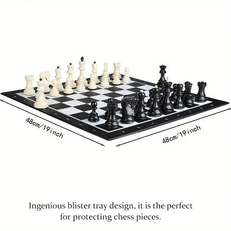 Large size 48cm/19inch folding chess set