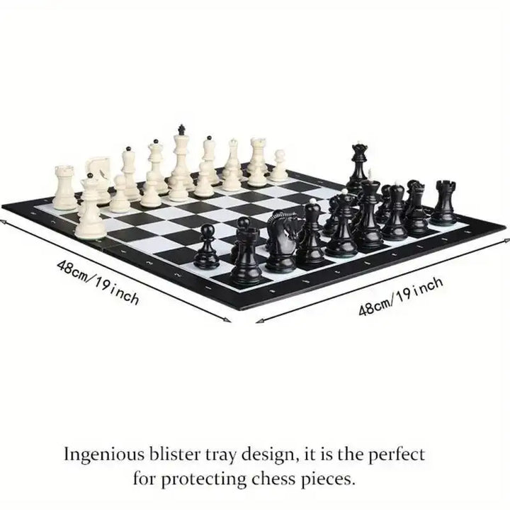 Large size 48cm/19inch folding chess set