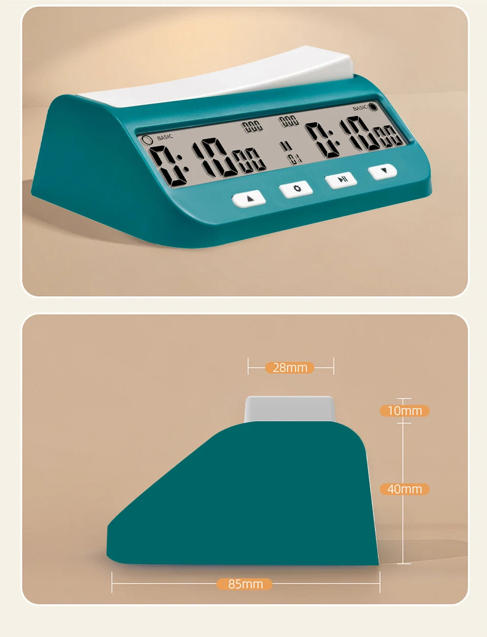 Professional Board Game Timer Count Up Down Competition Hour Meter