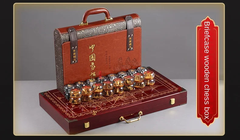 Crystal Chess Large Set High-end with Chessboard Creative Durable Gift