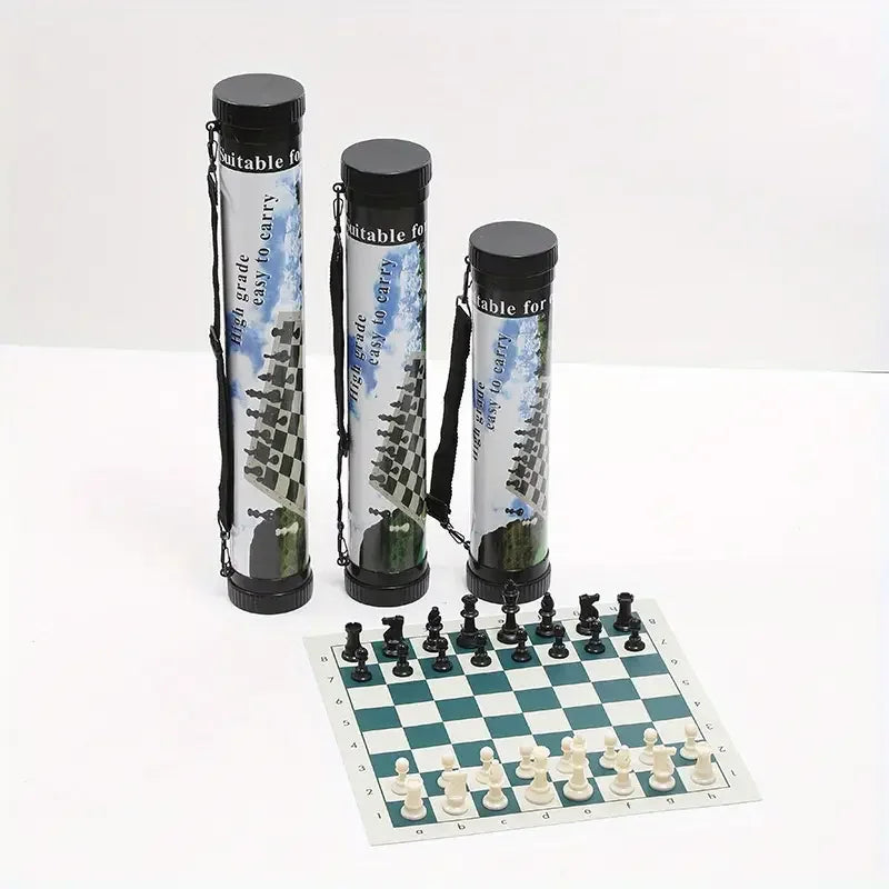 65/75/95mm Chess Pieces Set with Carrying Case Adult Children Chess