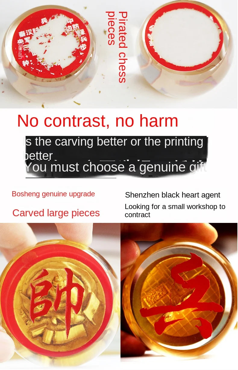 Crystal Chess Large Set High-end with Chessboard Creative Durable Gift