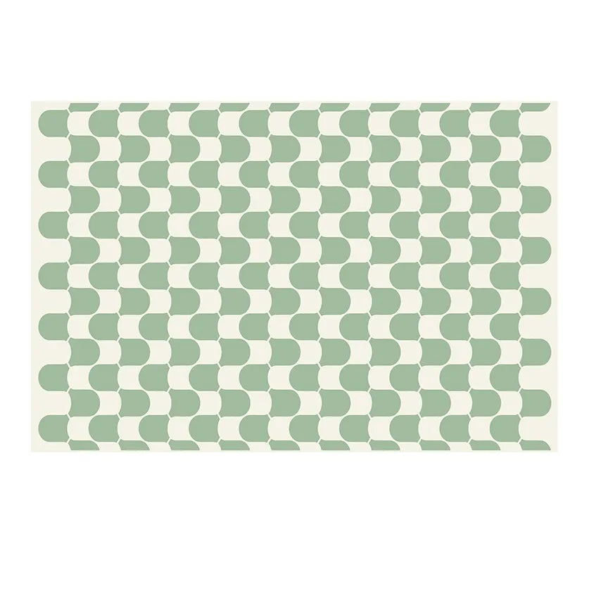 French Retro Rugs for Bedroom Checkerboard Living Room Decoration