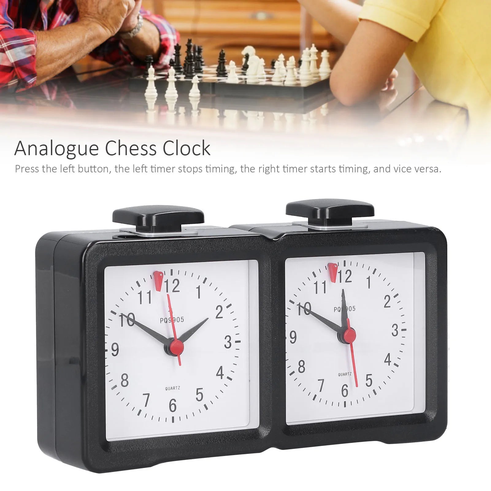 Multifunction Chess Analog Clock Count Up Count Down Timer Mute