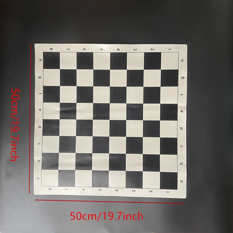 New 50cm Checkerboard Chess black and white Portable rollable