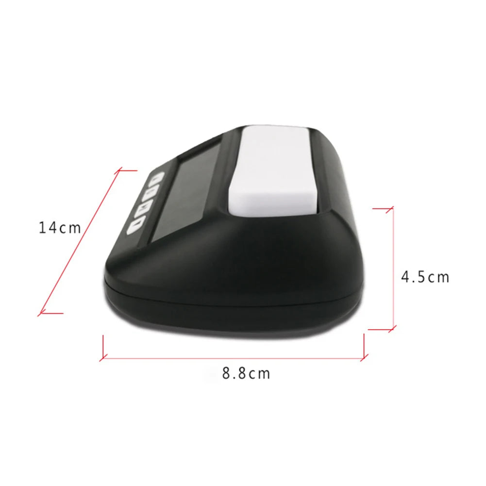 Professional Chess Clock Count Up Down Board Game Stopwatch Portable