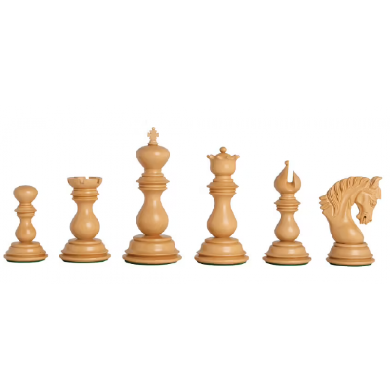 Altamura Staunton Schachfiguren 4.5" – Budrosenholz & Buchsbaum, Dreifach gewichtet