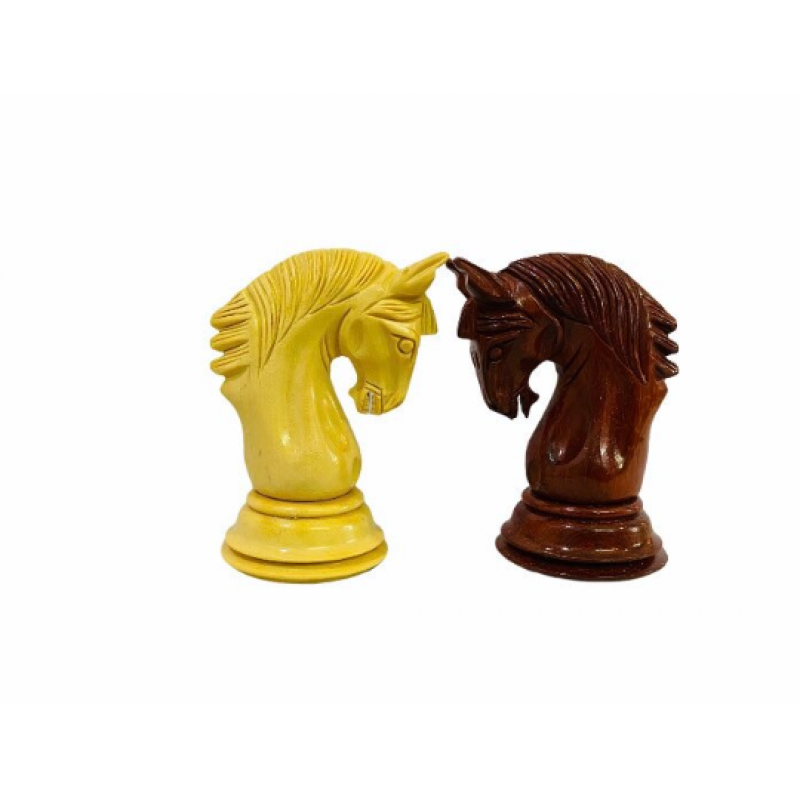 Altamura Staunton Schachfiguren 4.5" – Budrosenholz & Buchsbaum, Dreifach gewichtet