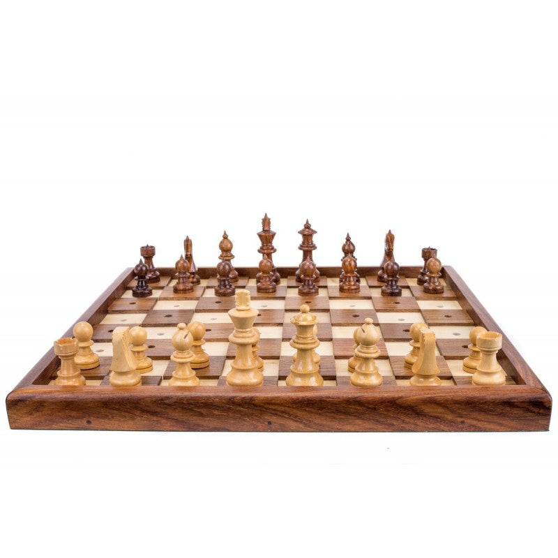 Blindenschachbrett 13" – Braille-Staunton-Design