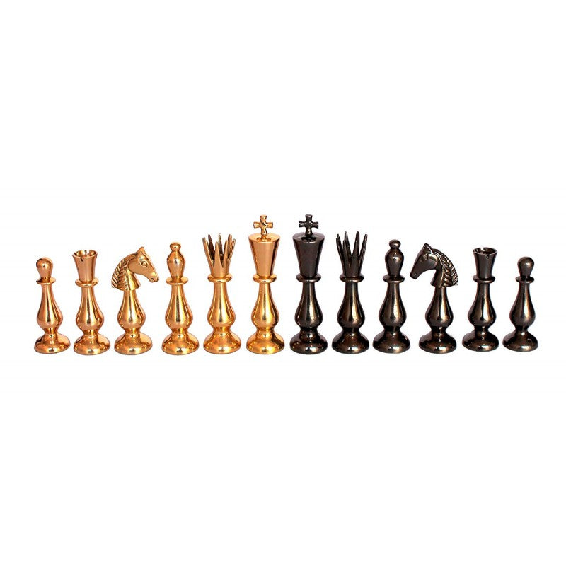 Brass Chess Collector – 3.5″ King High-Precision Metal Chess Set