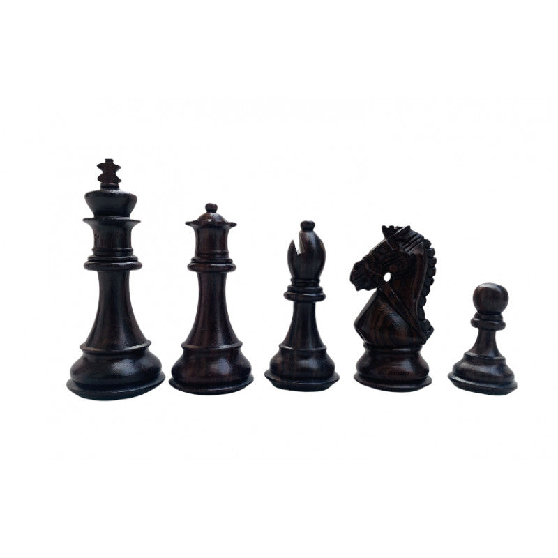 18" Palisander-Schachset zum Zusammenklappen – "King's Bridal" Figuren 3.75"