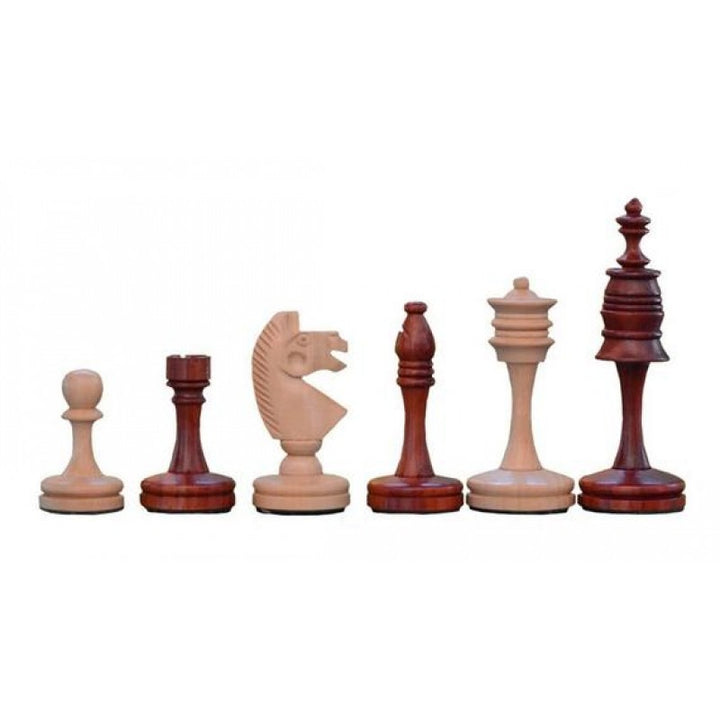 Castle Series Chess Pieces – 3.25″ King Weighted Wooden Set