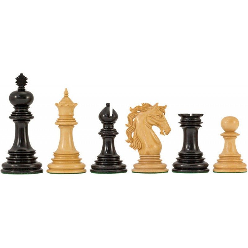 Pièces d'échecs Andaulson en ébène 4,5" – Ensemble de luxe Staunton avec reines supplémentaires