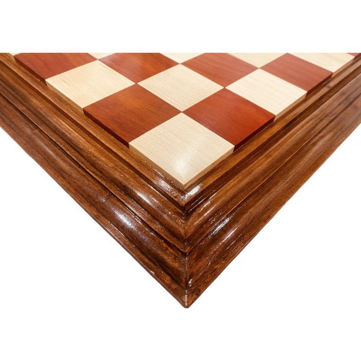 21" Centurian Redwood & Maple Chess Board | Luxury Handmade