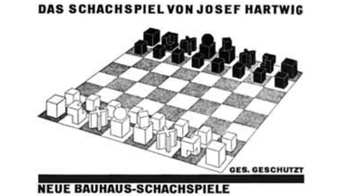 Josef Hartwig Bauhaus Chess Pieces (1924 Design) – 1.9” King