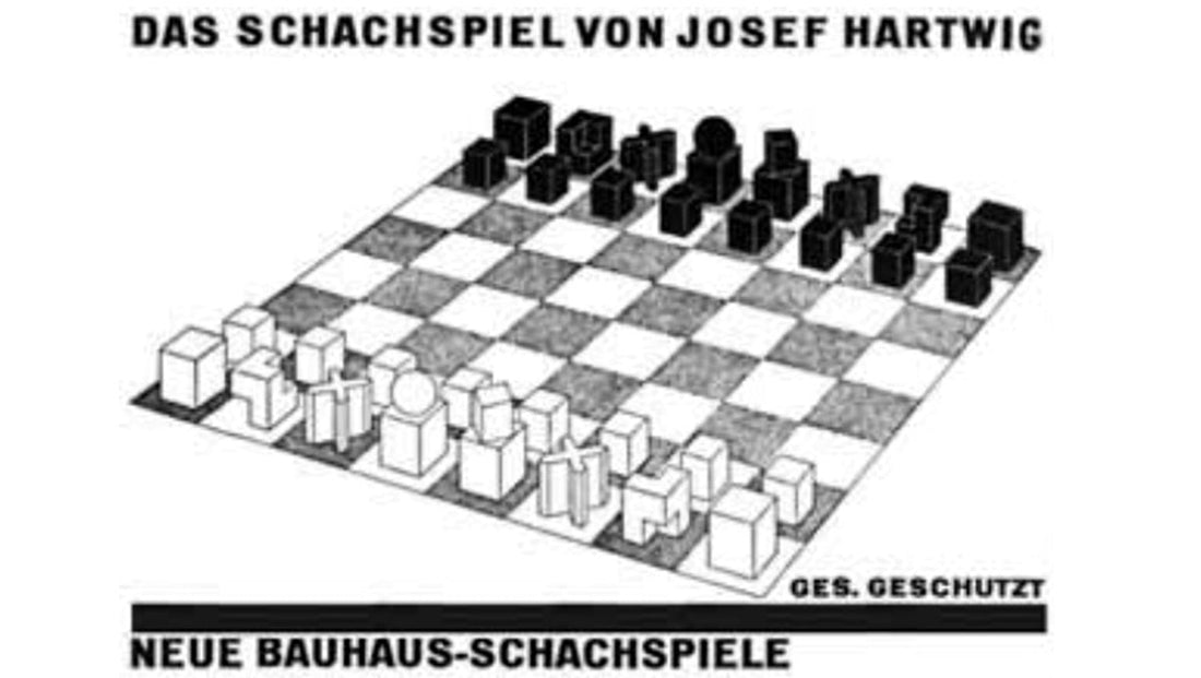 Josef Hartwig Bauhaus Chess Pieces (1924 Design) – 1.9” King