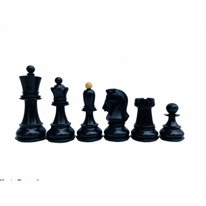 1950 Dubrovnik Fischer Schachfiguren 9,4 cm – Ebenholz & Buchsbaum