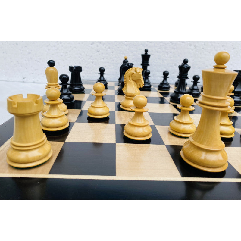 19" Ebony & Boxwood Luxury Chess Board