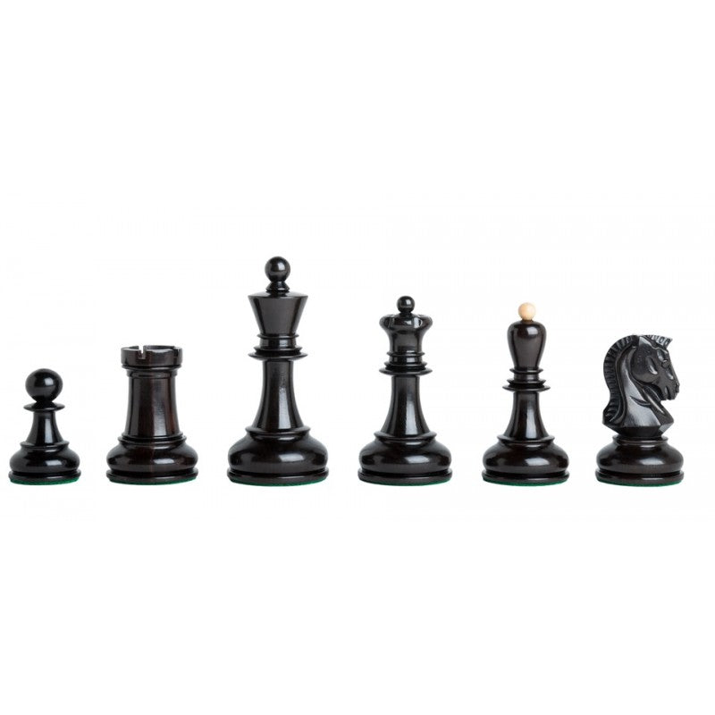 Dubrovnik Series Chess Pieces – 3.6″ King Sheesham & Boxwood Weighted Set