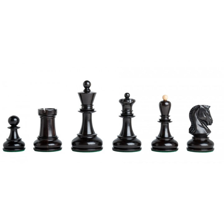 Dubrovnik Series Chess Pieces – 3.6″ King Sheesham & Boxwood Weighted Set