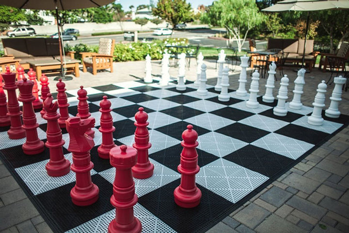 Hard Plastic Giant Chess Board with6Inch Squares - Checkmate & Chill 
