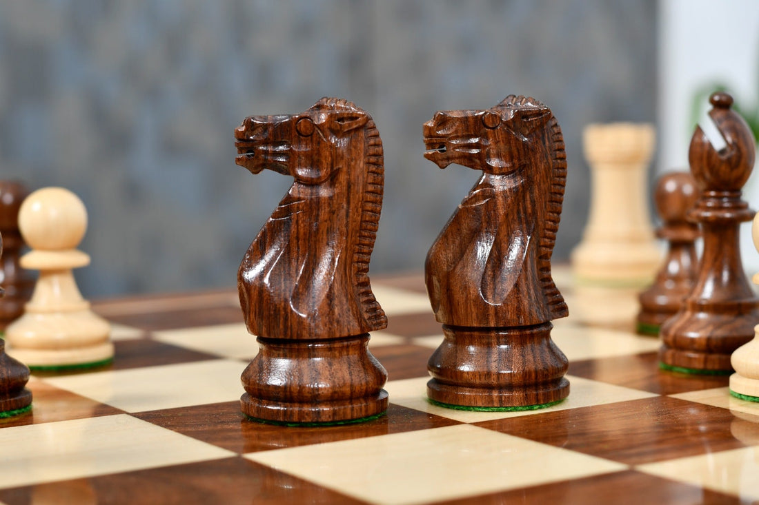 Standard Staunton Chess Pieces 3″ – Sheesham Wood Set