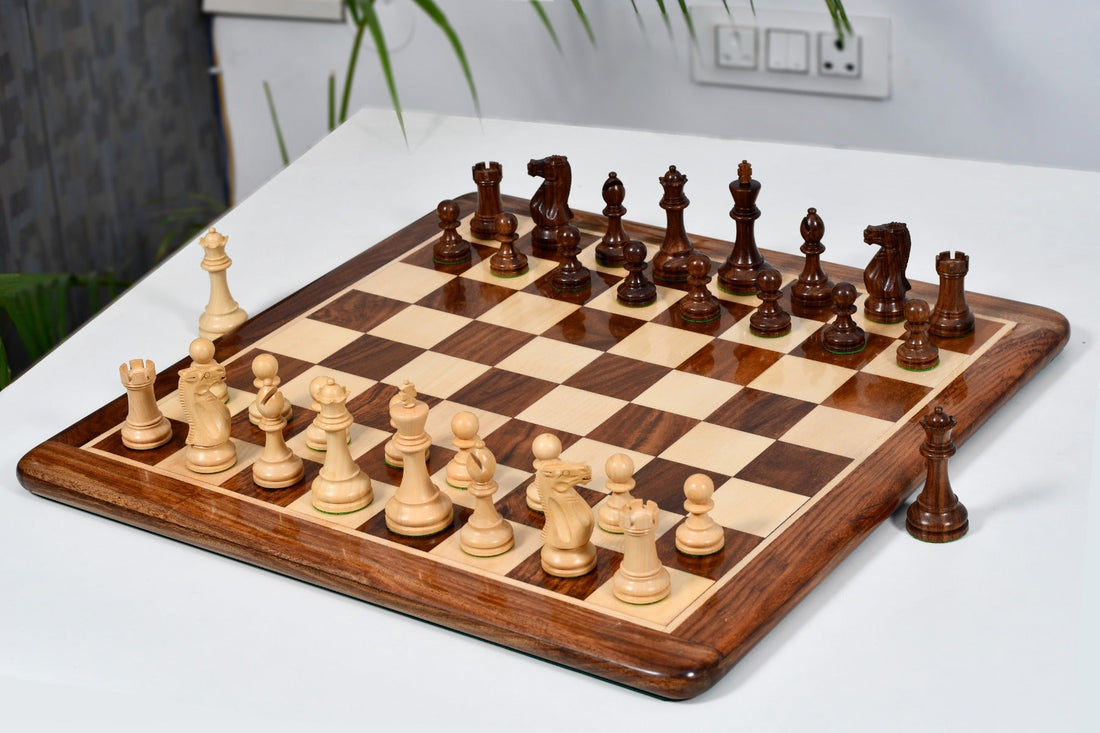 Zagreb Chess Pieces 3.75″ – Classic Tournament Wooden Set