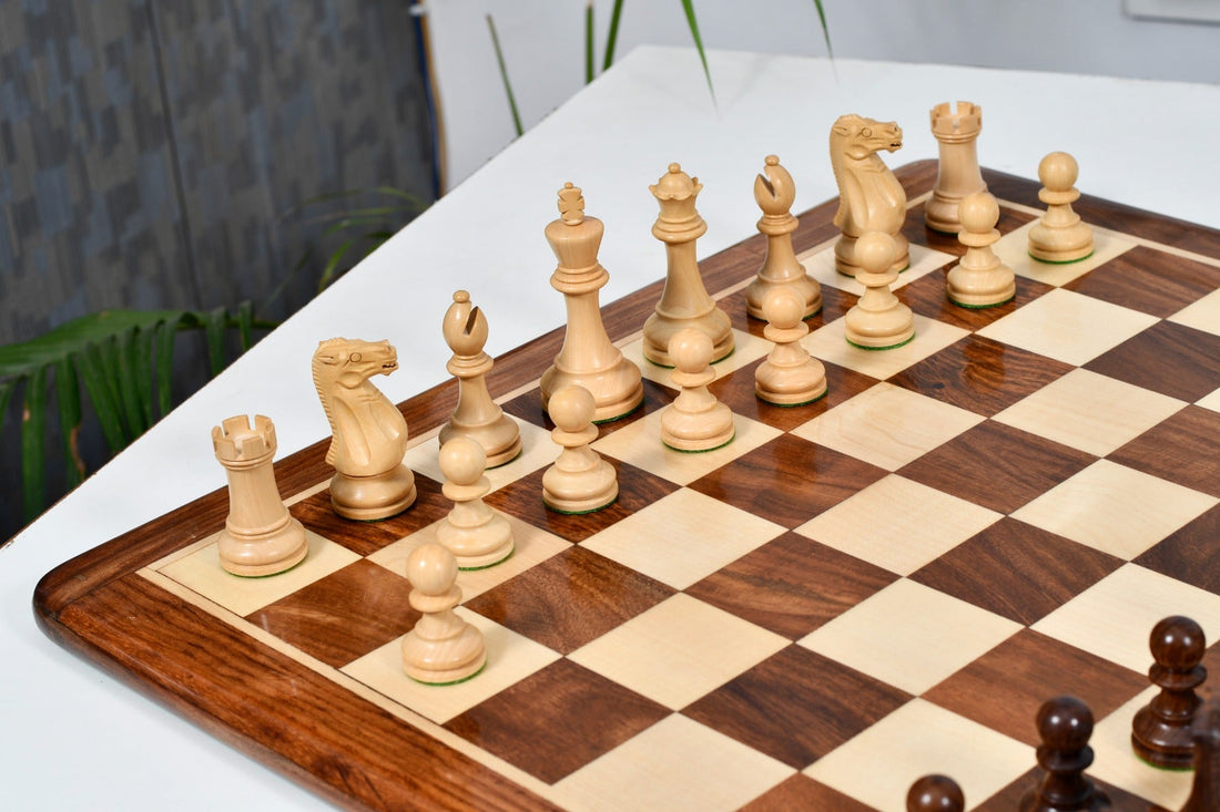 Queen’s Gambit Ebony Chess Pieces – Premium Luxury Wooden Set