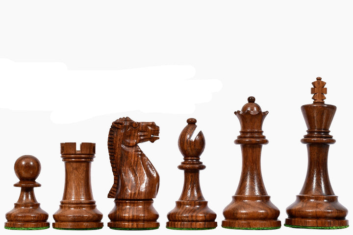Supreme Staunton Chess Pieces 3.75″ – Sheesham Wood Set